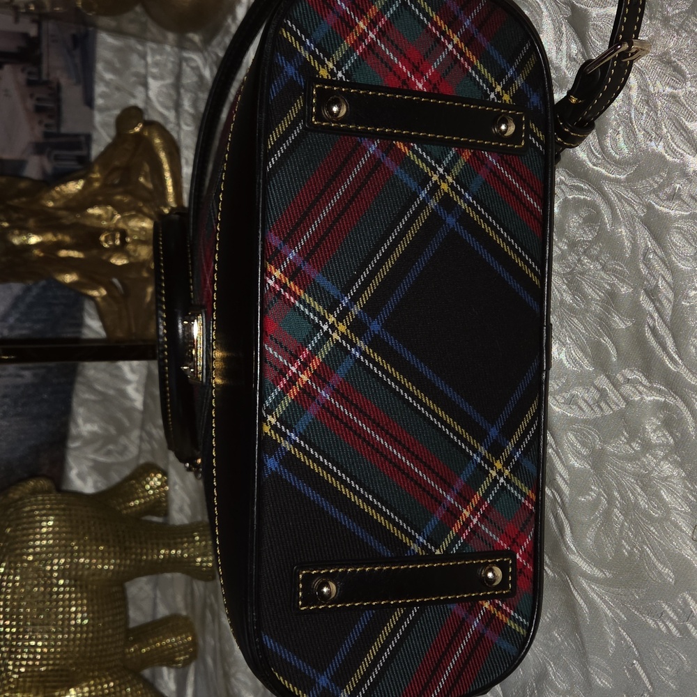Dooney & Bourke Tartan Dome Satchel - Picture 7 of 10